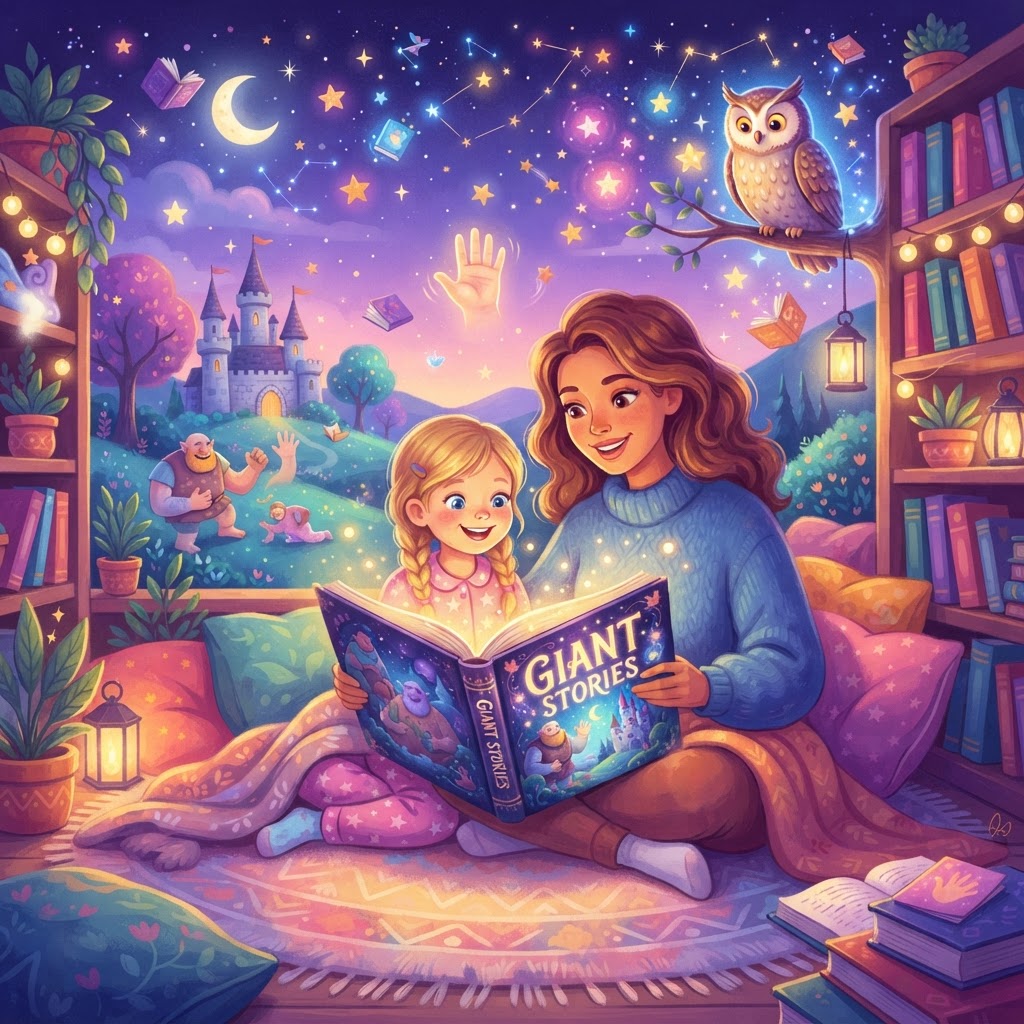 Featured image for Giants Stories for Kids: 7 Big Adventures - InstaTales AI storytelling blog