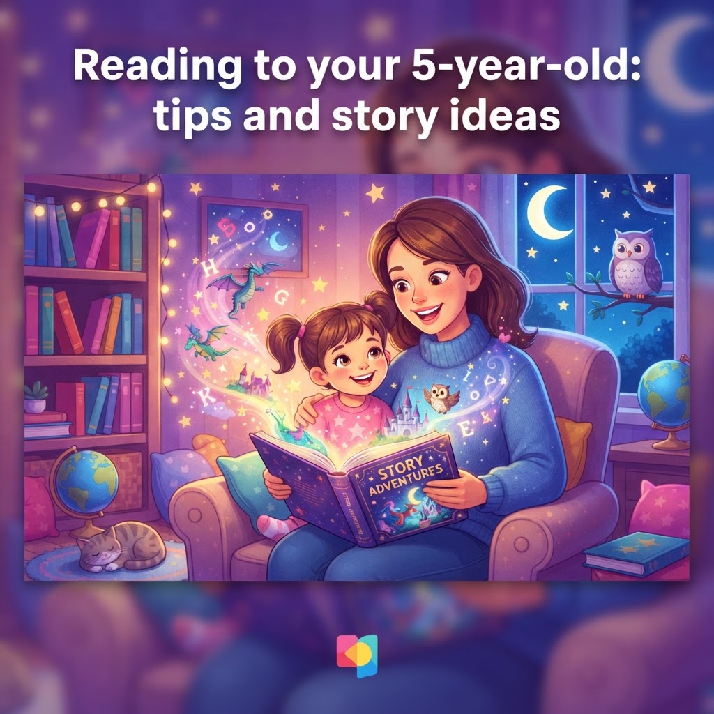 Featured image for Reading to Your 5-Year-Old: Tips & Story Ideas - InstaTales AI storytelling blog