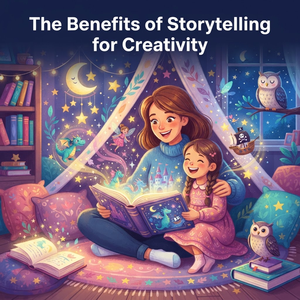 Featured image for Storytelling and Creativity: How Kids Build Big Ideas - InstaTales AI storytelling blog