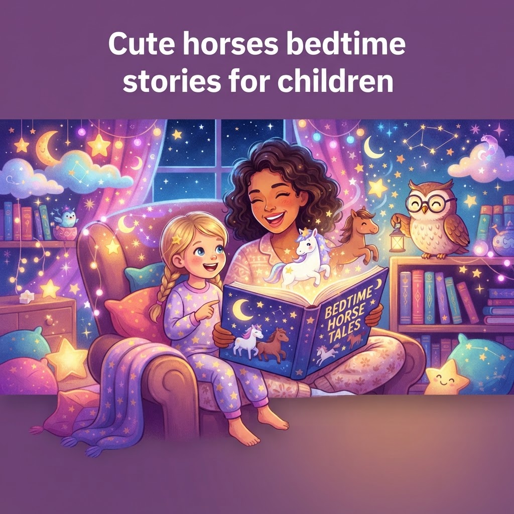 Featured image for Cute Horses Stories for Calm Bedtimes - InstaTales AI storytelling blog