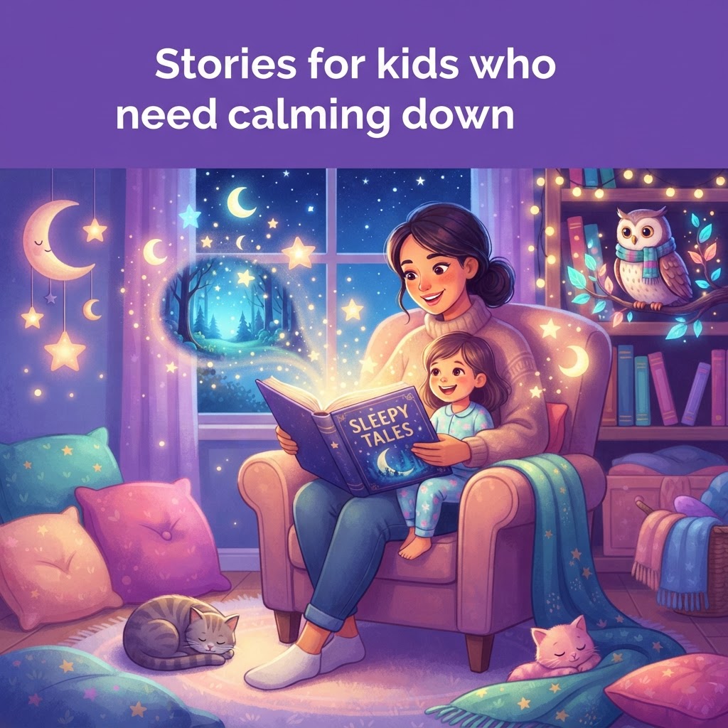 Featured image for Stories for Kids Who Need Calming Down Tonight - InstaTales AI storytelling blog