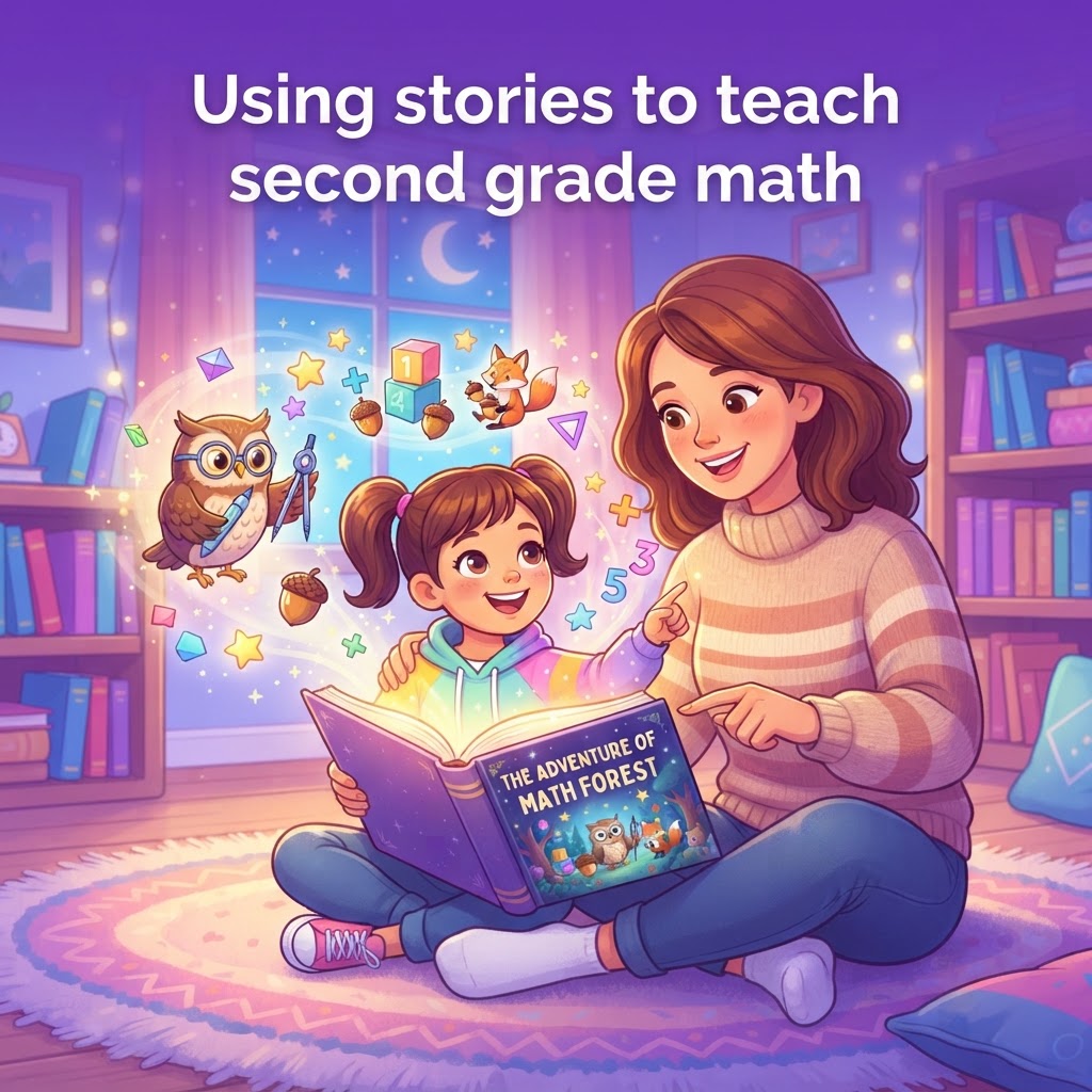 Featured image for Second Grade Math Stories That Build Skills - InstaTales AI storytelling blog