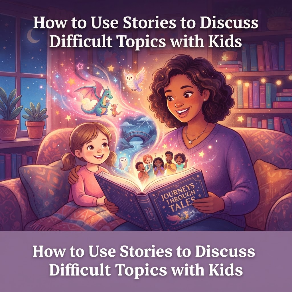 Featured image for Difficult Topics Stories for Kids: A Gentle Guide - InstaTales AI storytelling blog
