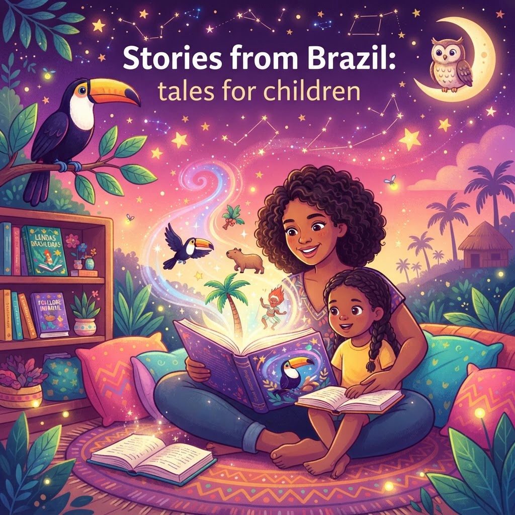 Featured image for Stories from Brazil for Curious Kids - InstaTales AI storytelling blog
