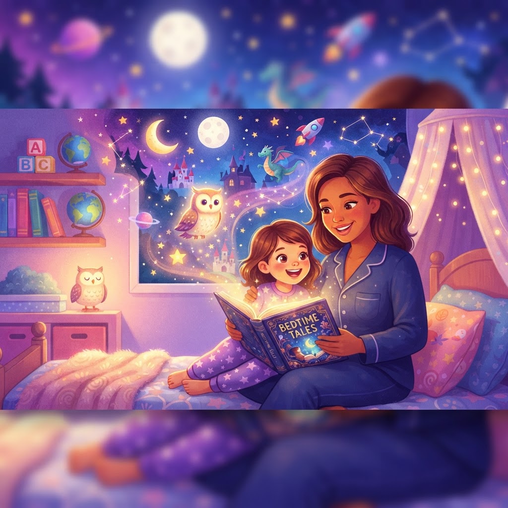 Featured image for Bedtime Stories Starting School: Calm Bedtime Help - InstaTales AI storytelling blog