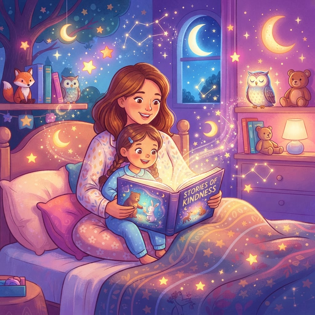 Featured image for Teaching empathy through bedtime stories - InstaTales AI storytelling blog