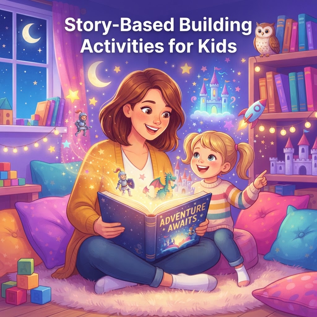 Featured image for 6 Story-Based Building Activities for Kids - InstaTales AI storytelling blog
