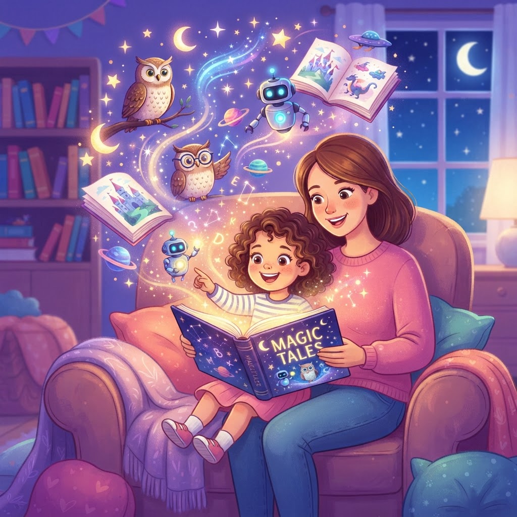 Featured image for Talking to Kids About AI-Generated Stories - InstaTales AI storytelling blog