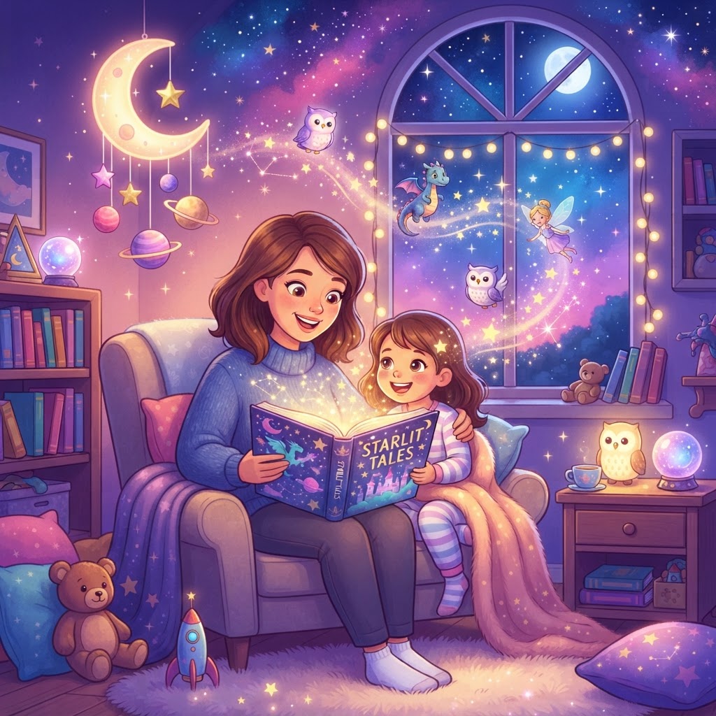 Featured image for Bedtime Story Bonding With Your Child - InstaTales AI storytelling blog