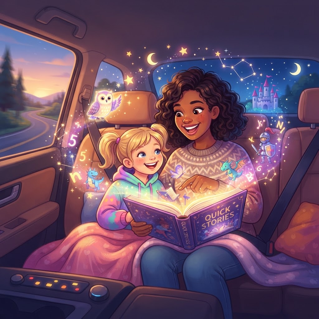 Featured image for Quick Car Ride Stories for Short Trips - InstaTales AI storytelling blog
