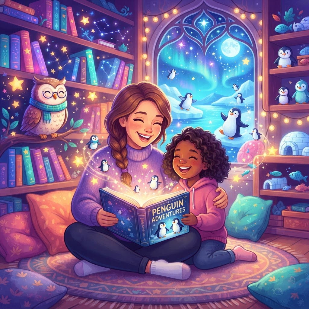 Featured image for Penguins stories for kids: tales and fun facts - InstaTales AI storytelling blog