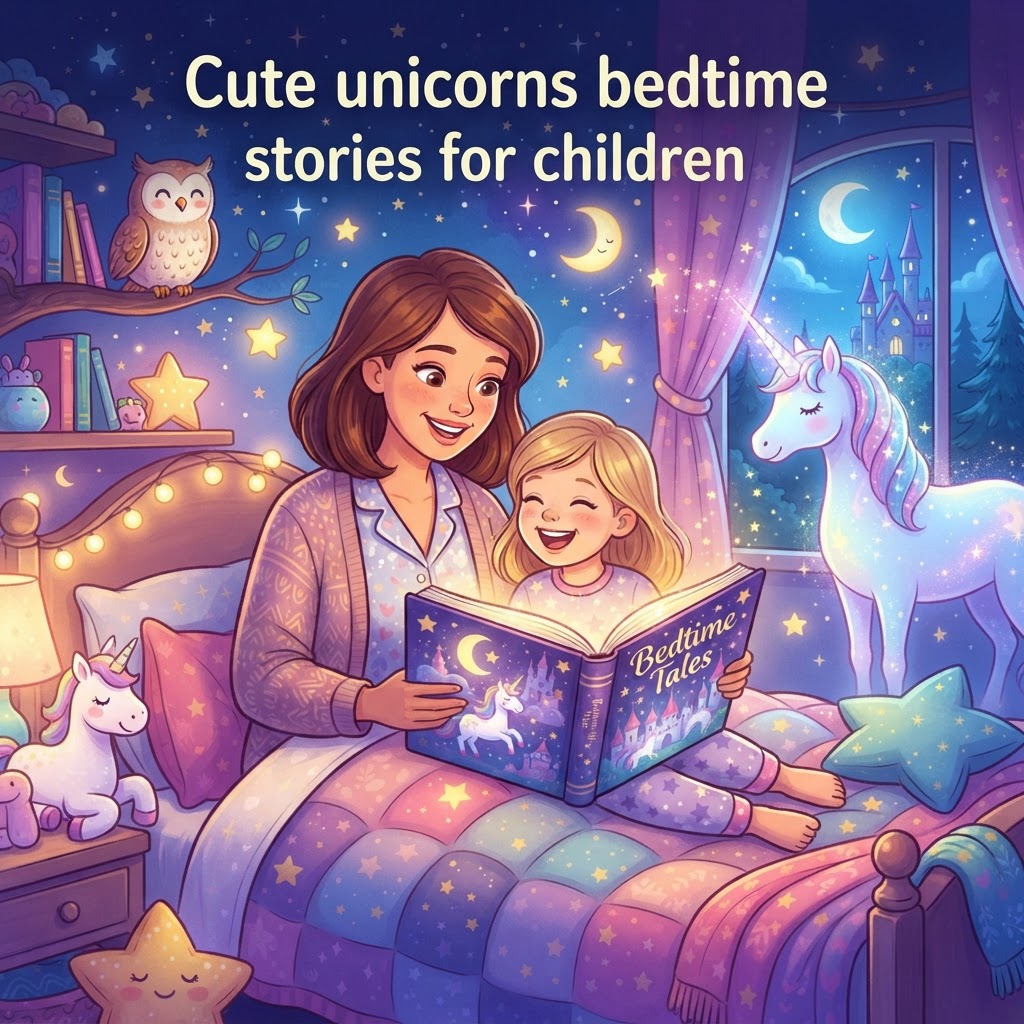 Featured image for Cute Unicorns Bedtime Stories for Kids - InstaTales AI storytelling blog