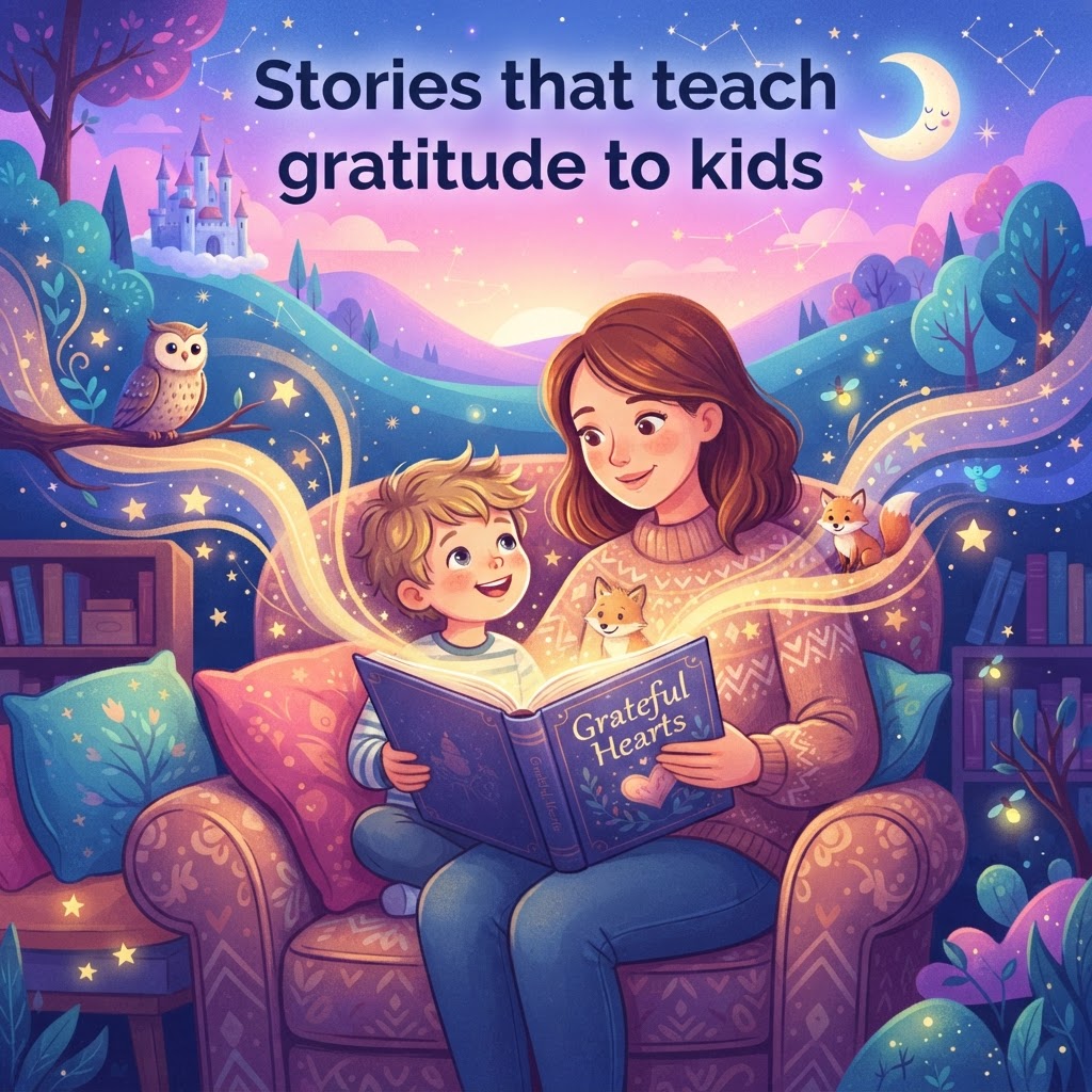 Featured image for Stories that teach gratitude to kids - InstaTales AI storytelling blog