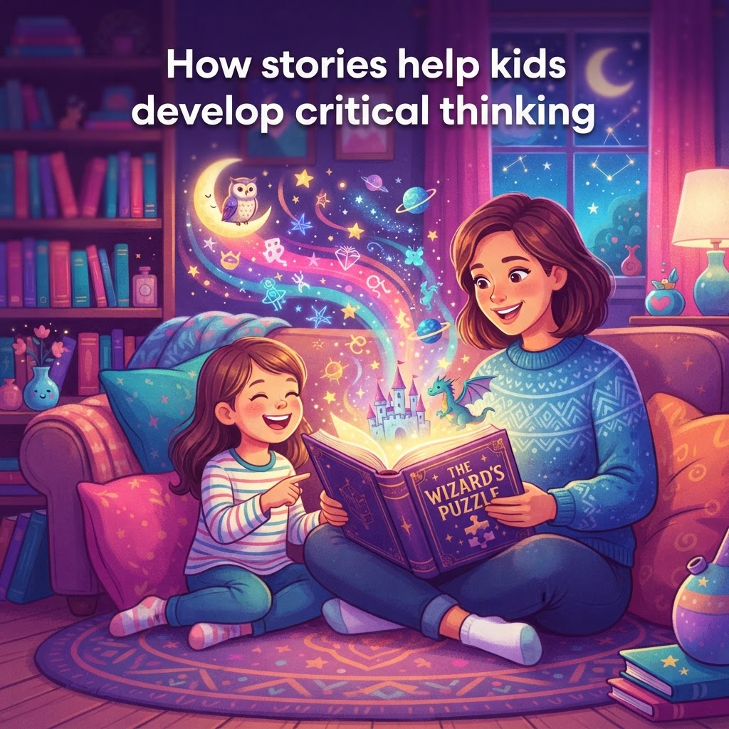 Featured image for Critical-Thinking Development Stories for Kids - InstaTales AI storytelling blog