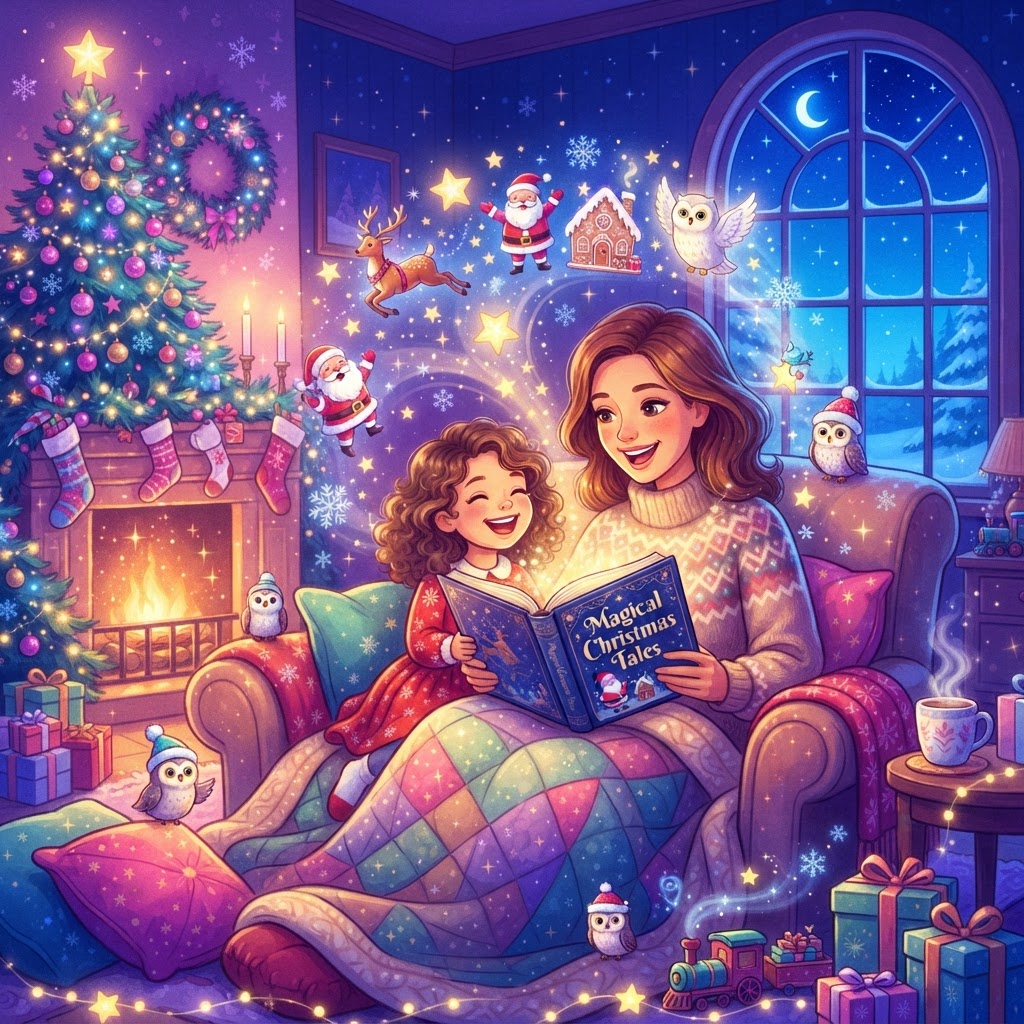 Featured image for Christmas Stories for Kids: Magical Holiday Ideas - InstaTales AI storytelling blog
