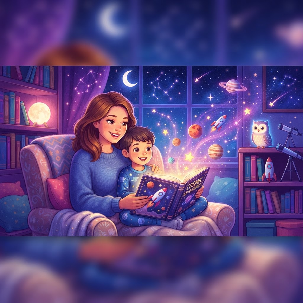 Featured image for Best space bedtime stories for 9-year-olds - InstaTales AI storytelling blog