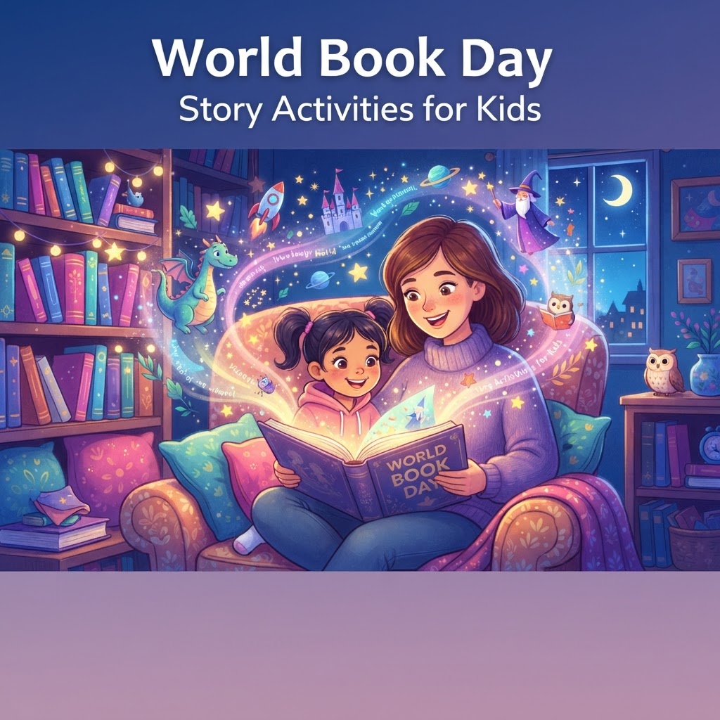 Featured image for World Book Day Stories for Kids: 7 Activities - InstaTales AI storytelling blog