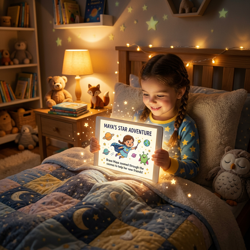 Featured image for Can AI Write a Bedtime Story With My Child's Name? (Yes — Here's How) - InstaTales AI storytelling blog