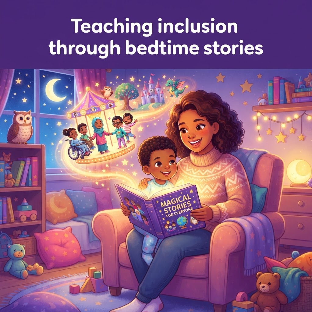 Featured image for Teaching inclusion through bedtime stories - InstaTales AI storytelling blog