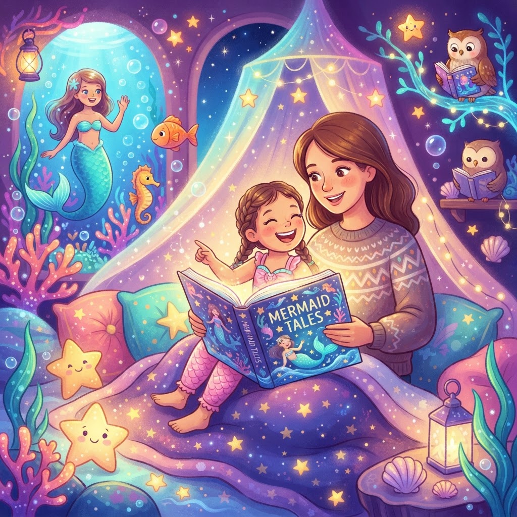 Featured image for Mermaids Stories for Kids: Magical Bedtime Ideas - InstaTales AI storytelling blog