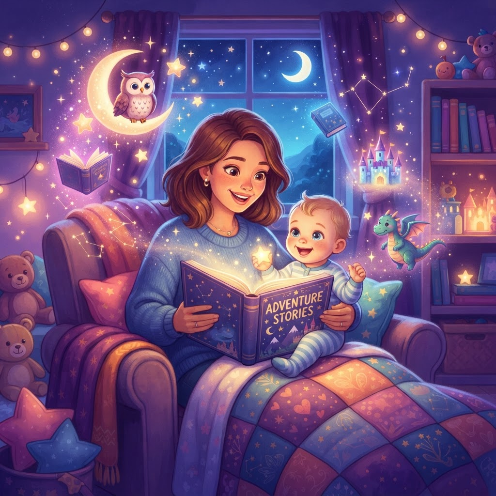 Featured image for Best adventure bedtime stories for 1-year-olds - InstaTales AI storytelling blog