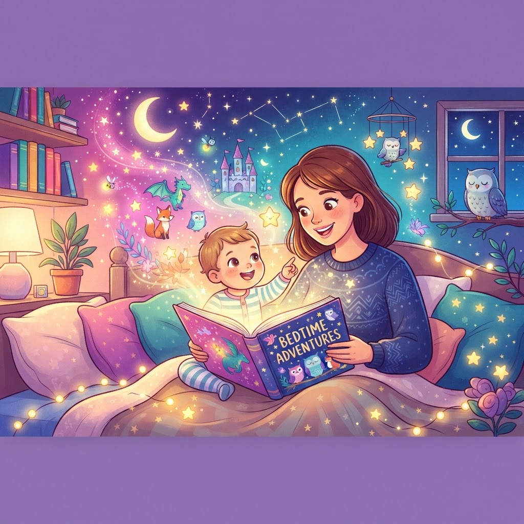 Featured image for Best curious bedtime stories for 1-year-olds - InstaTales AI storytelling blog