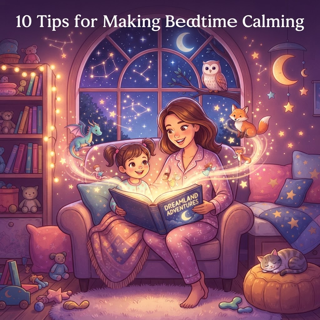 Featured image for 10 Calming Bedtime Stories Tips for Better Sleep - InstaTales AI storytelling blog