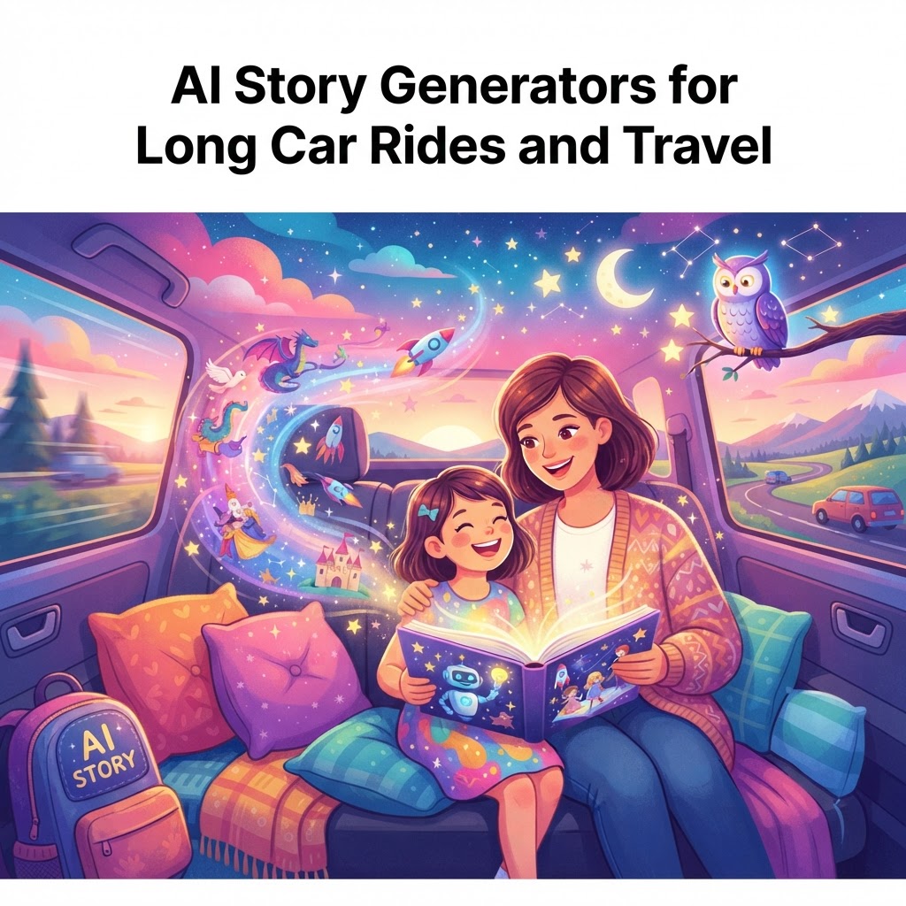 Featured image for AI Stories for Travel: Long Car Ride Guide - InstaTales AI storytelling blog