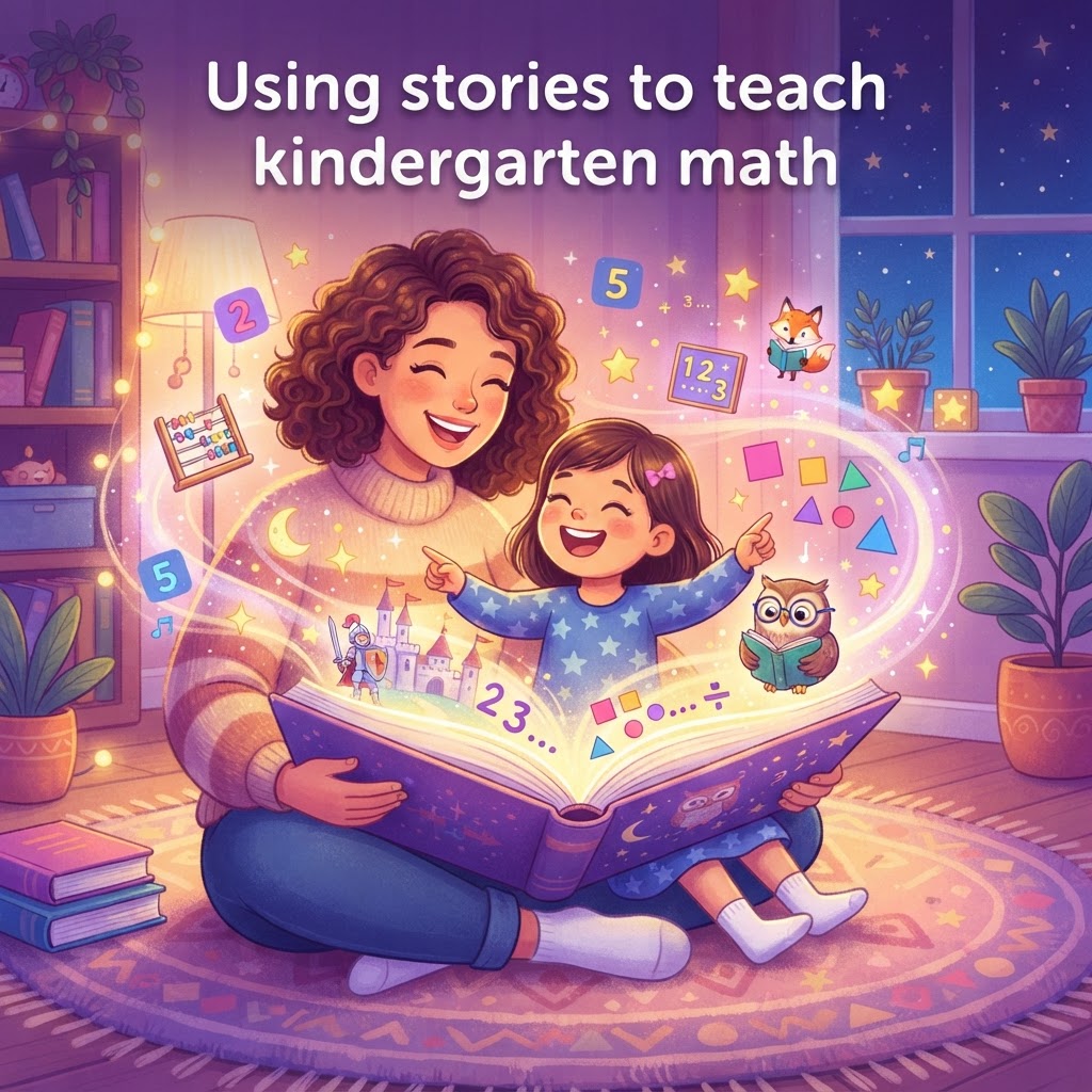 Featured image for Kindergarten Math Stories That Make Learning Click - InstaTales AI storytelling blog