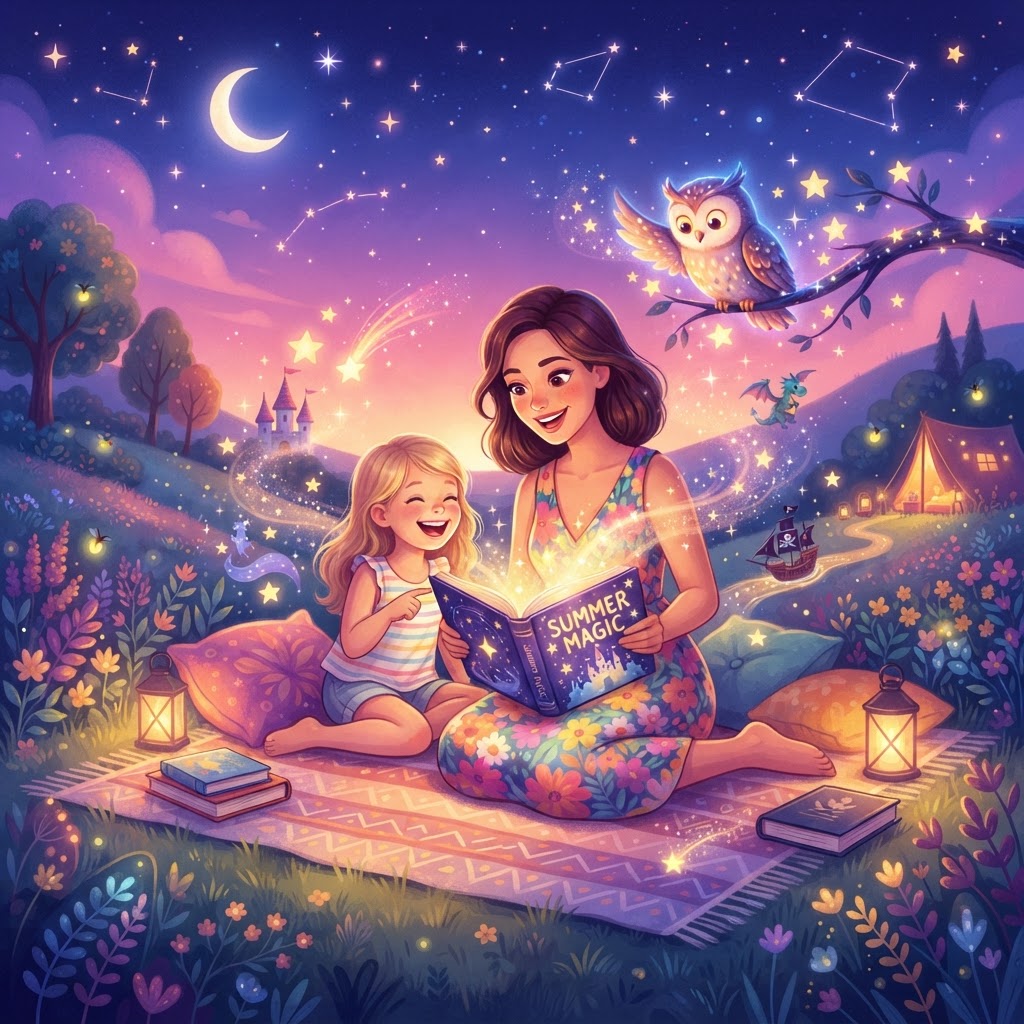 Featured image for 8 Magical Summer Stories for Kids - InstaTales AI storytelling blog