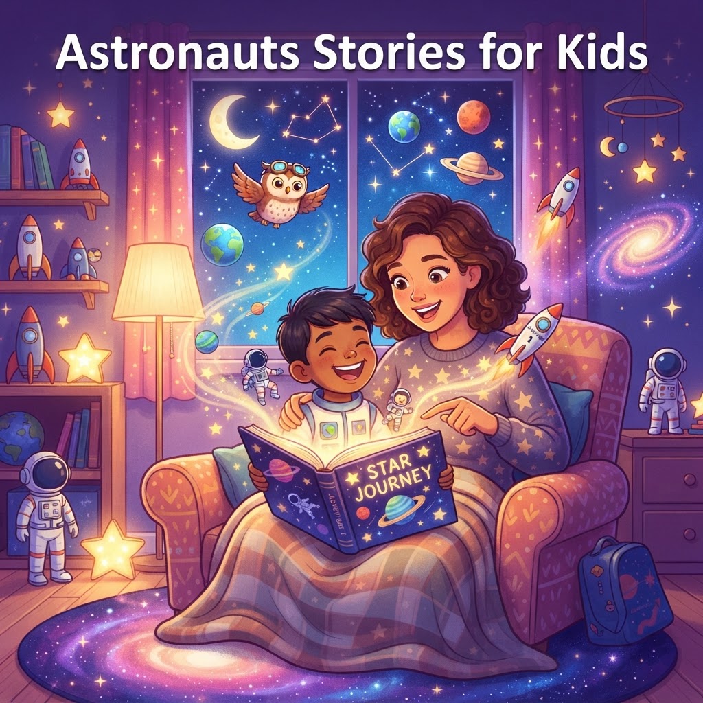 Featured image for Astronauts Stories for Kids: 7 Space Adventures - InstaTales AI storytelling blog