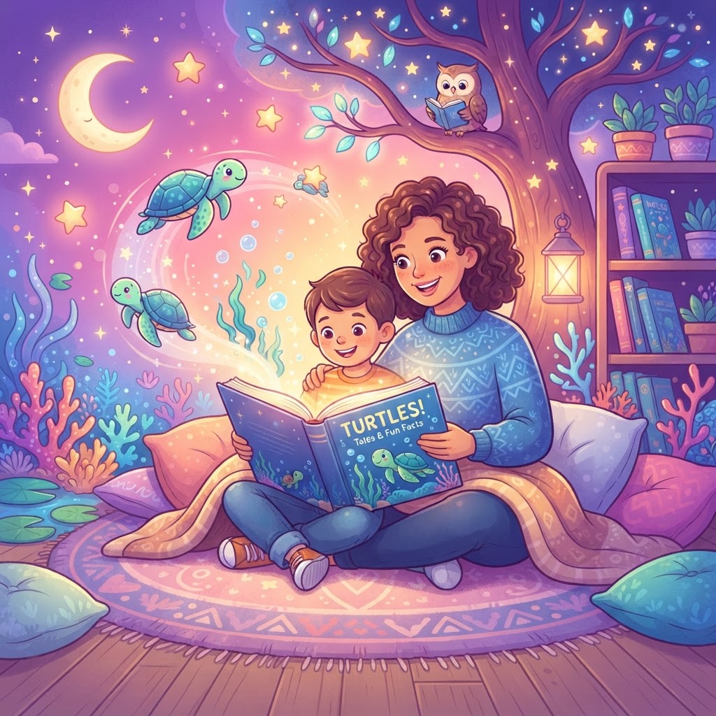 Featured image for Turtles Stories for Kids: 7 Tales & Fun Facts - InstaTales AI storytelling blog
