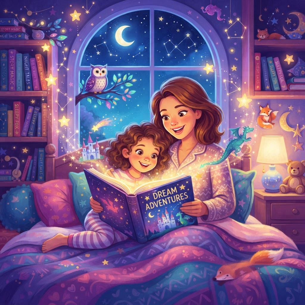 Featured image for Best sharing bedtime stories for 7-year-olds - InstaTales AI storytelling blog