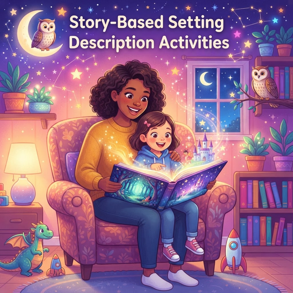 Featured image for Story-Based Setting Description Activities for Kids - InstaTales AI storytelling blog