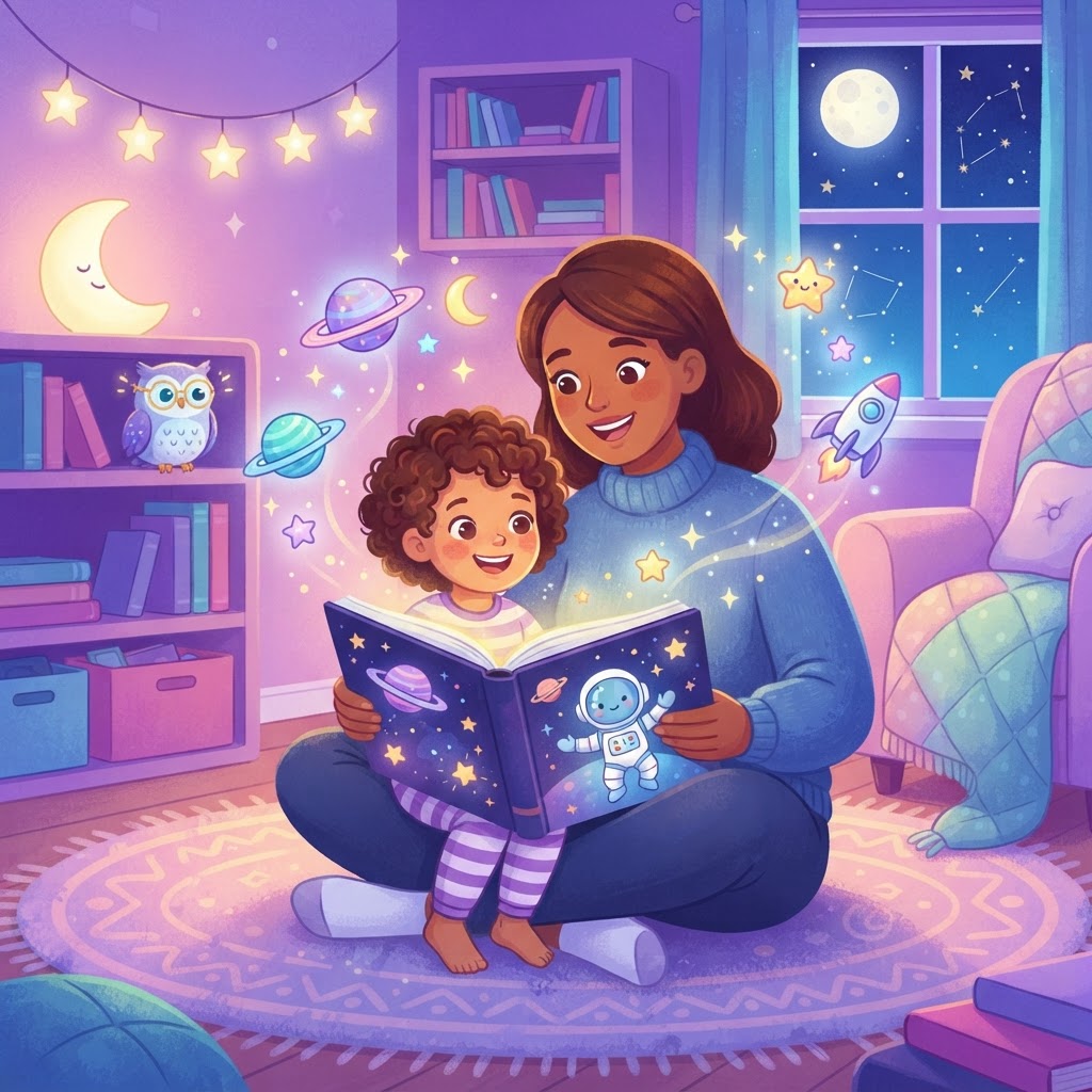 Featured image for Best space bedtime stories for 5-year-olds - InstaTales AI storytelling blog