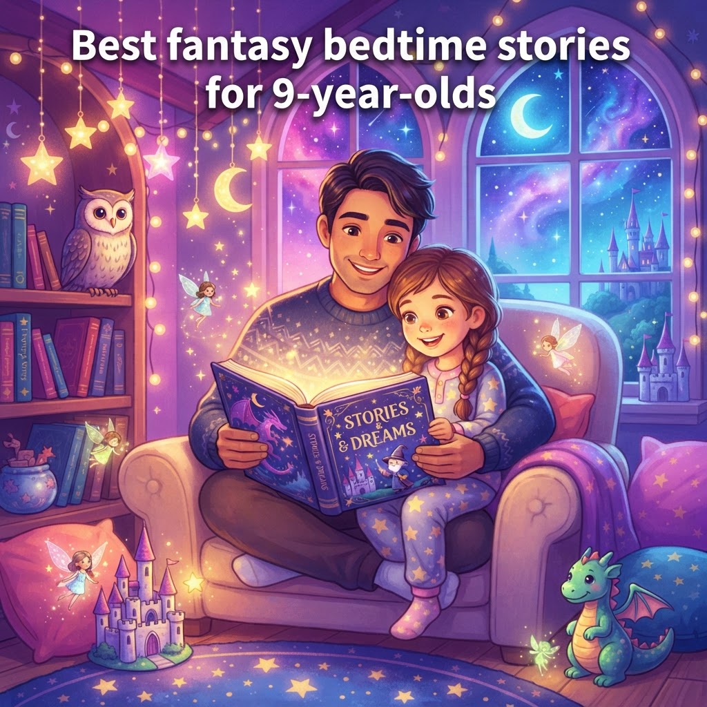 Featured image for Best fantasy bedtime stories for 9-year-olds - InstaTales AI storytelling blog