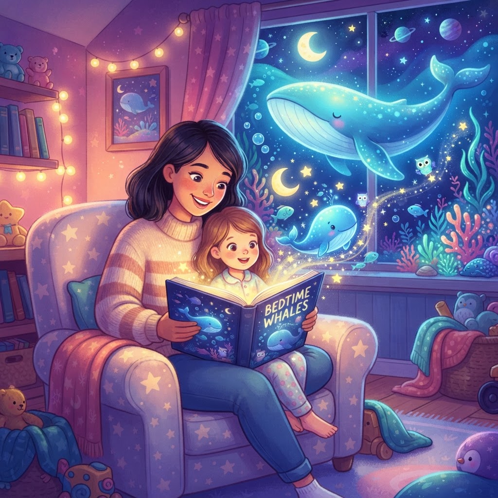 Featured image for Cute Whales Bedtime Stories for Kids - InstaTales AI storytelling blog