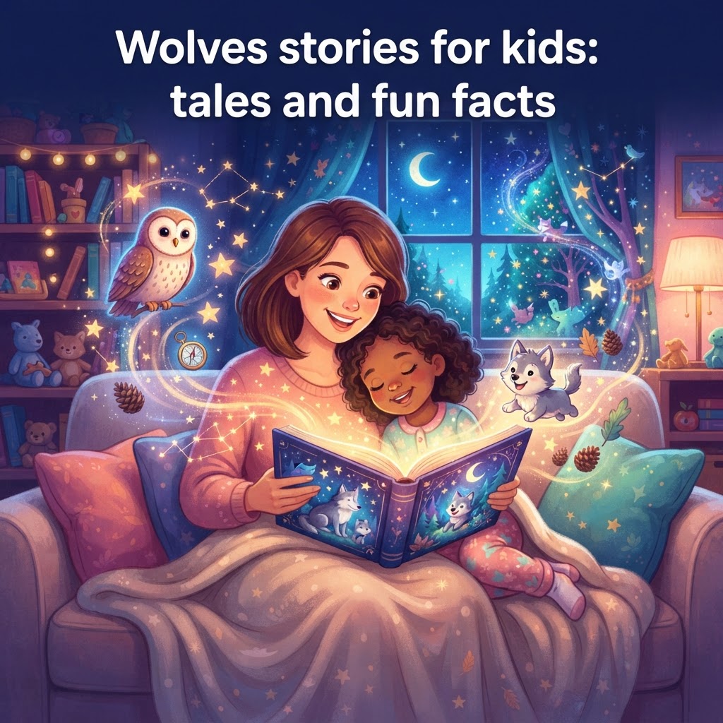 Featured image for Wolves Stories for Kids: 7 Tales & Fun Facts - InstaTales AI storytelling blog