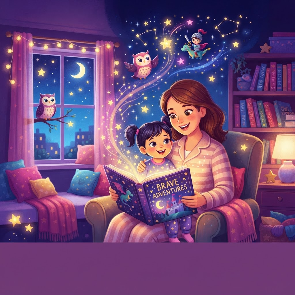 Featured image for Best brave bedtime stories for 4-year-olds - InstaTales AI storytelling blog