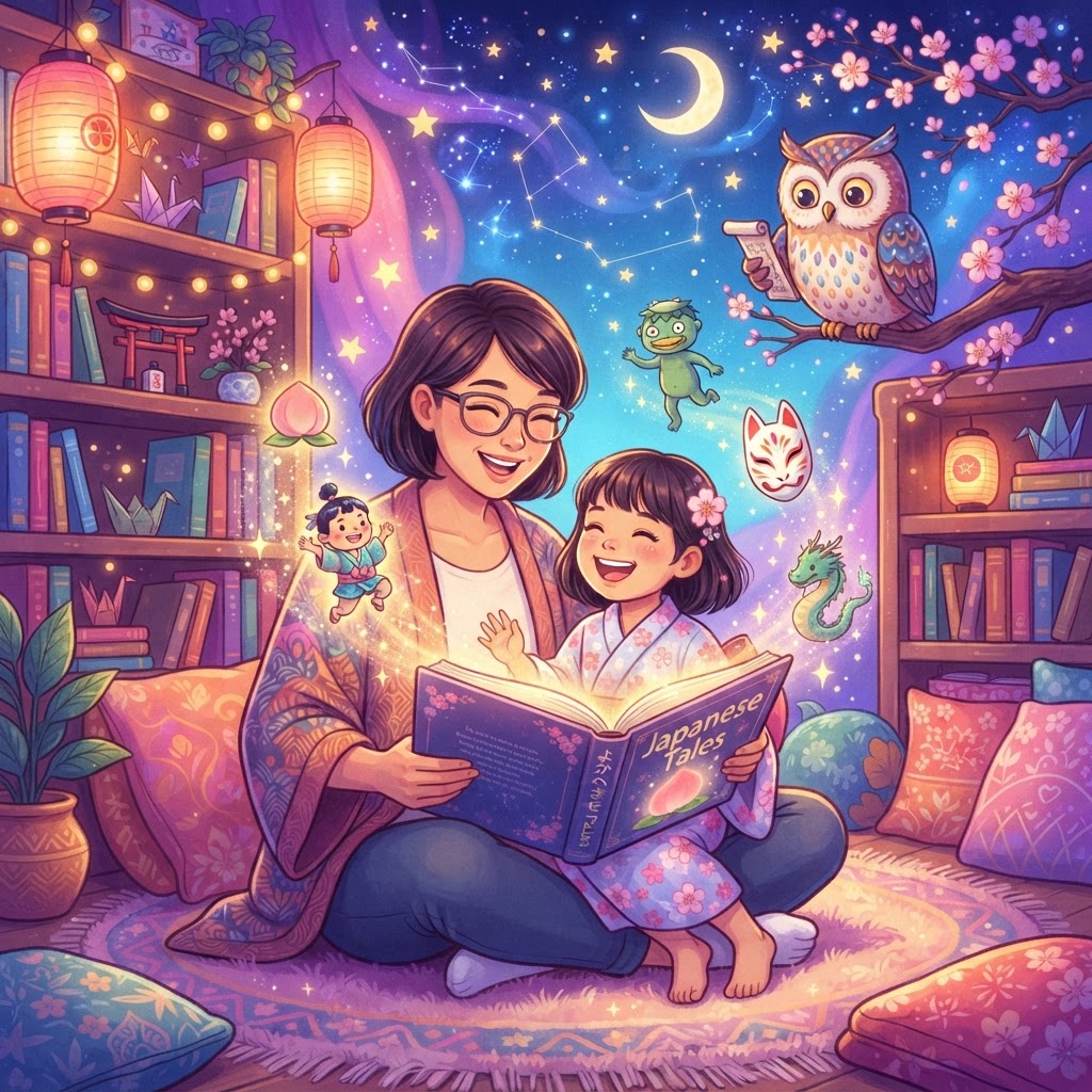 Featured image for Japanese Stories for Kids: Gentle Myths & Magic - InstaTales AI storytelling blog