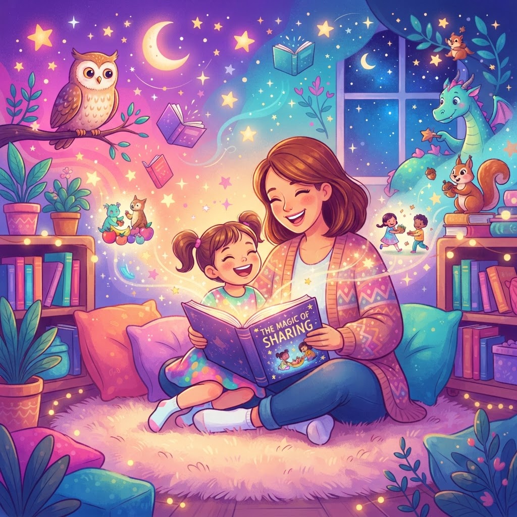 Featured image for Sharing Stories for Kids: A Parent’s Guide - InstaTales AI storytelling blog