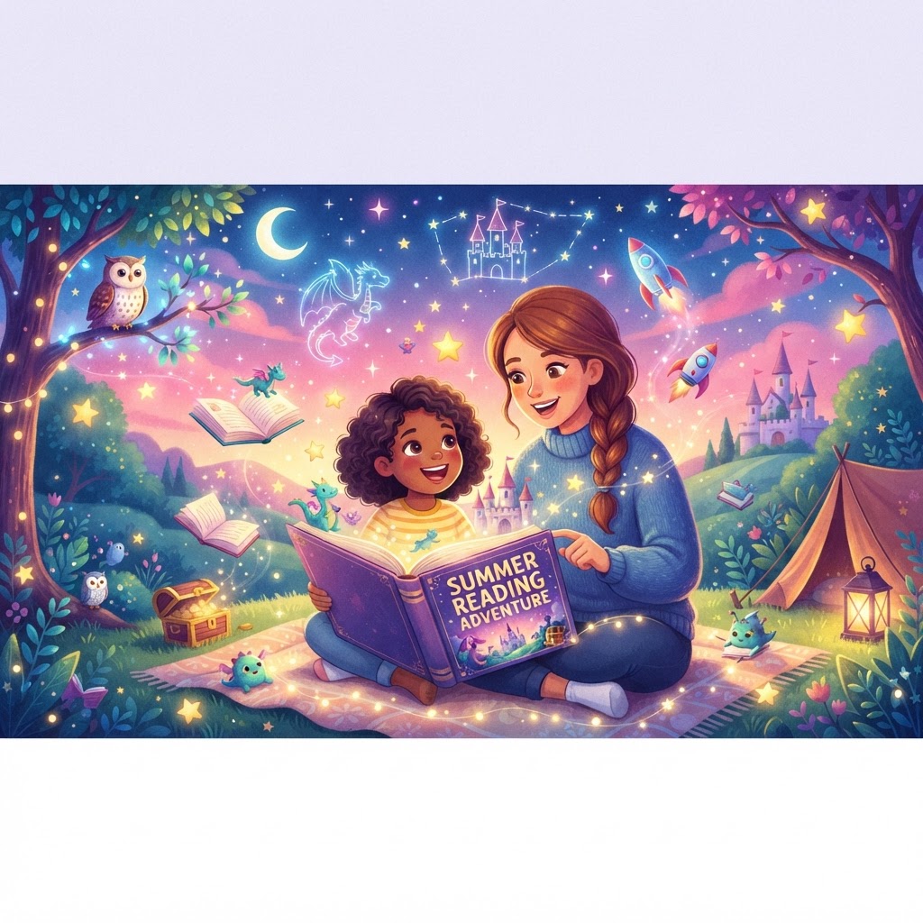 Featured image for Summer Reading Adventure: A Fun Family Guide - InstaTales AI storytelling blog