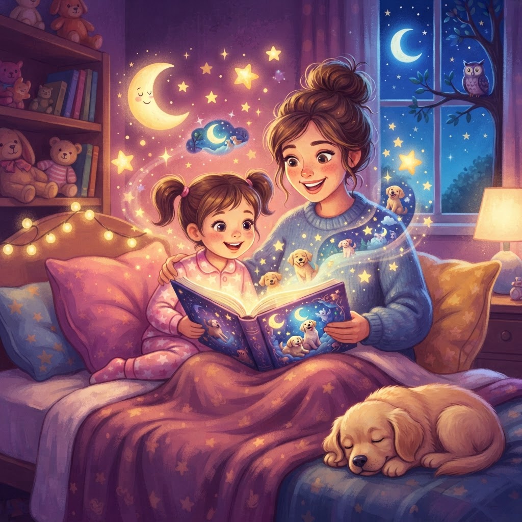 Featured image for Cute dogs bedtime stories for children - InstaTales AI storytelling blog