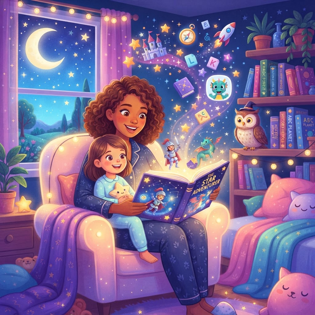 Featured image for Educational Bedtime Stories That Never Feel Like Lessons - InstaTales AI storytelling blog