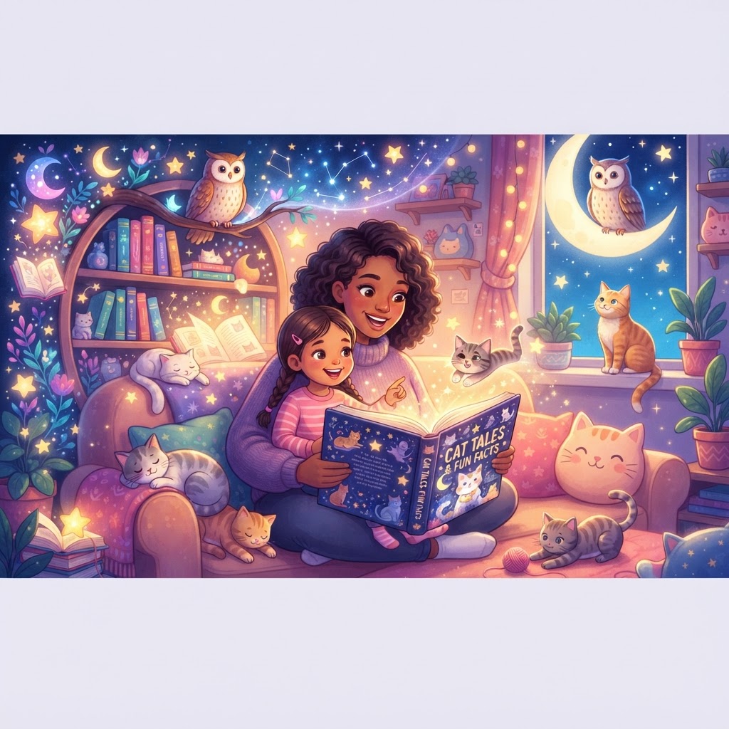 Featured image for Cats stories for kids: tales and fun facts - InstaTales AI storytelling blog