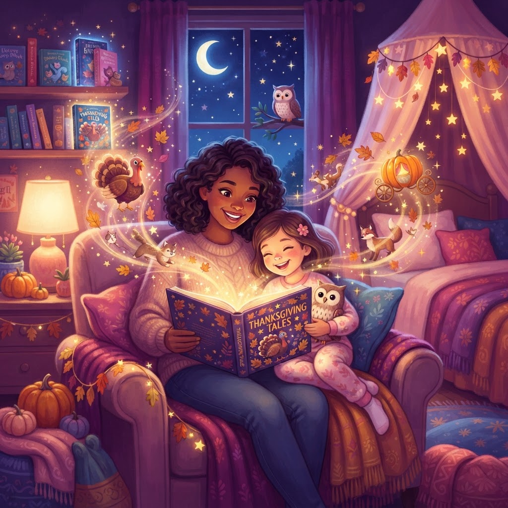 Featured image for Best Thanksgiving Bedtime Stories for Kids - InstaTales AI storytelling blog
