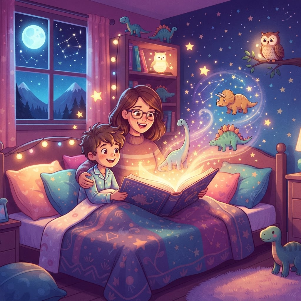 Featured image for Best dinosaurs bedtime stories for 10-year-olds - InstaTales AI storytelling blog