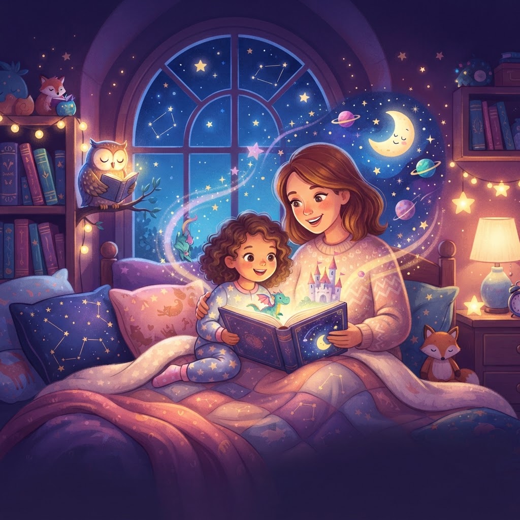 Featured image for Stories for Kids Who Wont Go to Sleep: 5 Gentle Ideas - InstaTales AI storytelling blog