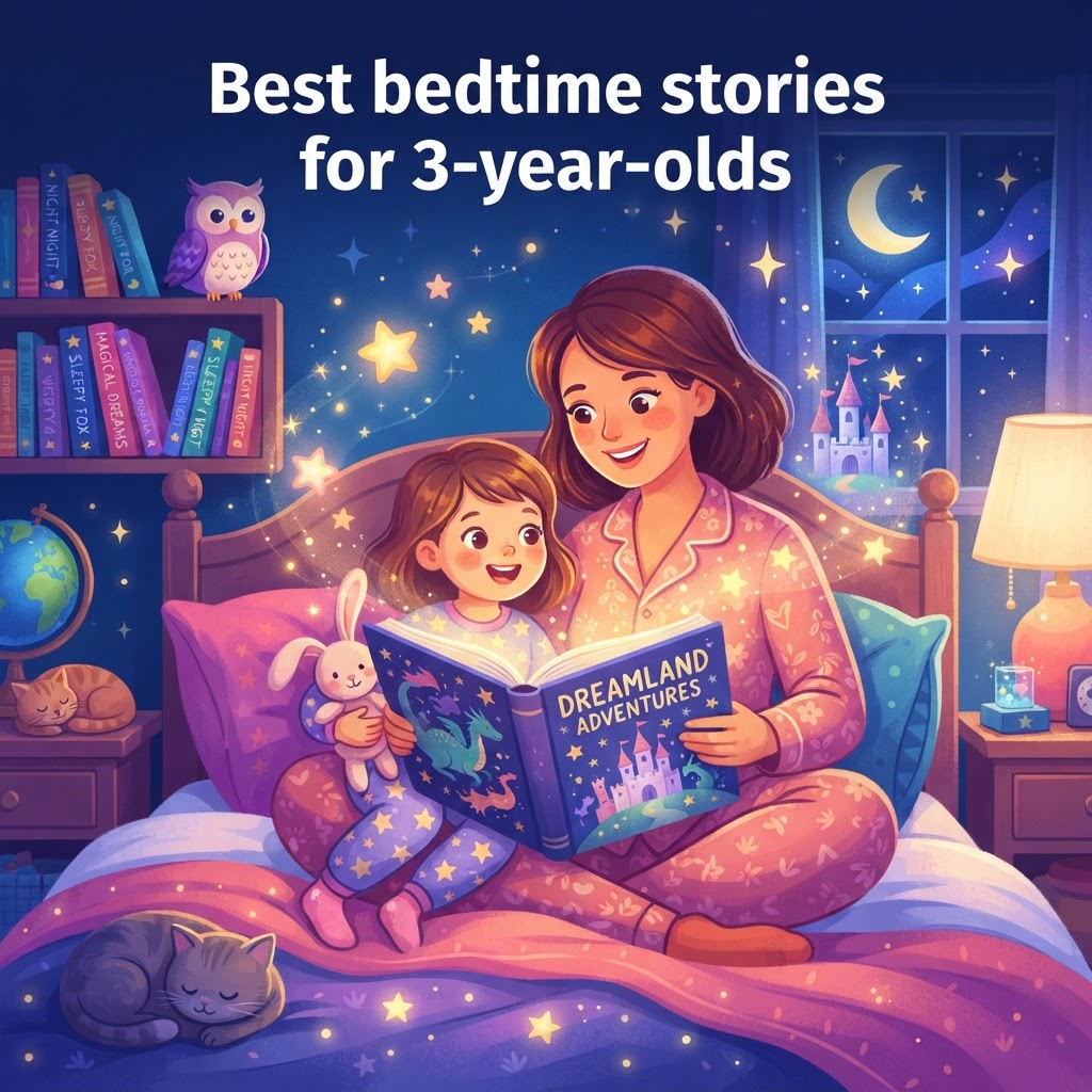 Featured image for Best bedtime bedtime stories for 3-year-olds - InstaTales AI storytelling blog
