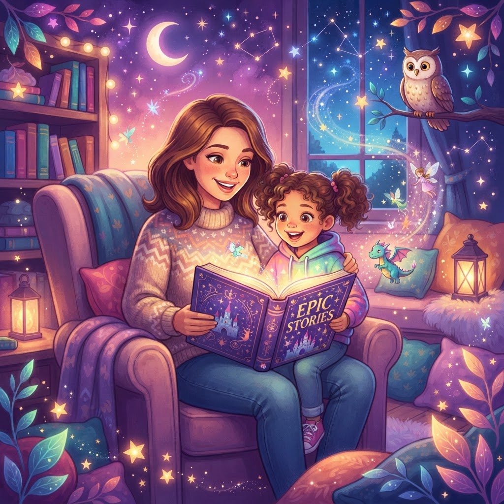 Featured image for 30 Minute Stories for Epic Family Reading - InstaTales AI storytelling blog